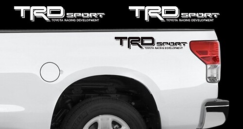Autocollant en vinyle TRD Sport Logo pour la caisse de Toyota Tundra