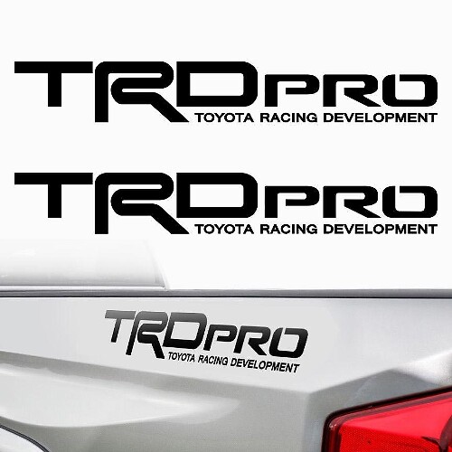 Autocollant en vinyle lettrage TRD Pro pour la jupe de benne Toyota Tundra