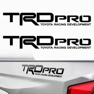 TRD PRO Toyota Tacoma Tundra Racing Bed Side 2 Stickers Autocollants Vinyle prédécoupé