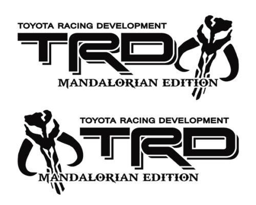 Jeu d'autocollants latéraux en vinyle édition Mandalorian style TRD pour Toyota Tacoma Tundra
