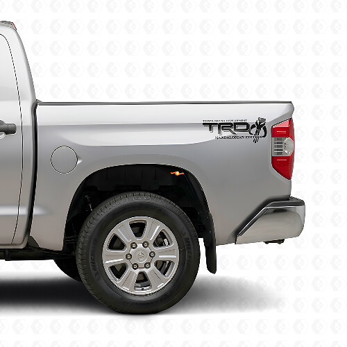 Jeu d'autocollants latéraux en vinyle édition Mandalorian style TRD pour Toyota Tacoma Tundra