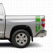 Set d’autocollants vinyle TRD Punisher Skull arrière latéral pour Toyota Tacoma Tundra_3