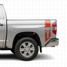 Set d’autocollants vinyle TRD Punisher Skull arrière latéral pour Toyota Tacoma Tundra_4