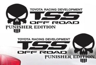 Toyota TSS Camion Off-Road Racing Tacoma Tundra The Punisher Sticker Vinyl Stickers j