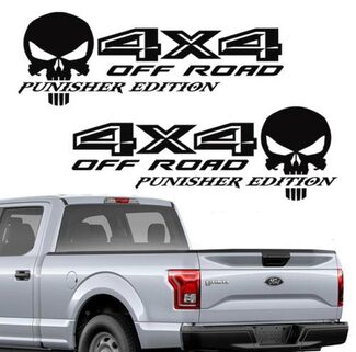 Ford F150 4X4 hors route Punisher Stickers Camion Autocollants Vinyle Decal

