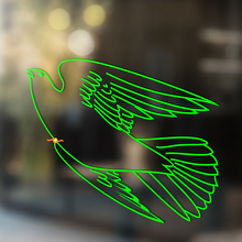Autocollant Vinyle Universel Flying Dove_2