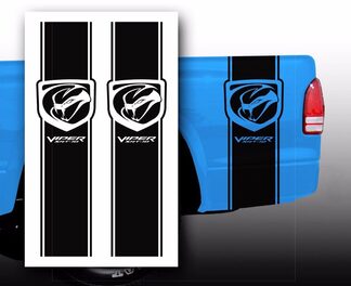 Autocollants Dodge Viper SRT-10 Pickup Truck Bed Stripes / Choisissez la couleur