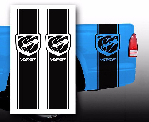 Set de bandes latérales en vinyle style Viper pour Dodge Viper SRT-10