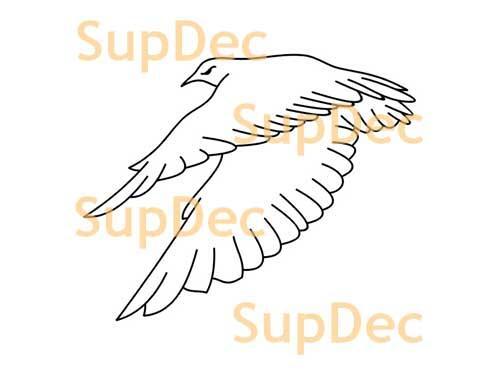 Autocollant mural en vinyle d'art pour oiseaux pour fenêtre de salle de bain, décalcomanie amovible #27
