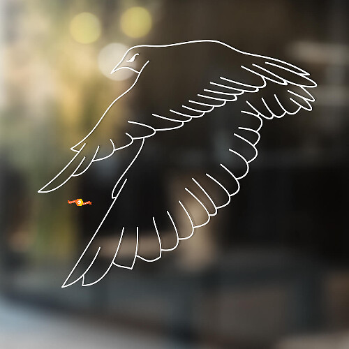 Autocollant vinyle universel Falcon Bird_1