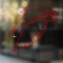Autocollant vinyle universel Falcon Bird_2