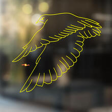Autocollant vinyle universel Falcon Bird_4