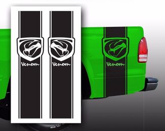 Autocollants de décalcomanie Venom Dodge Pickup Truck Bed Stripes / Choisissez la couleur