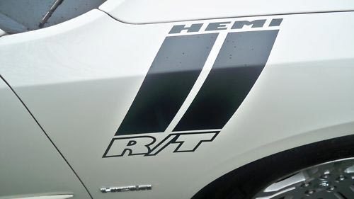 Hemi Rt Vinyl Car Fender Stripes Compatible avec Charger / Magnum