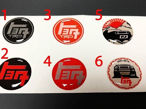 Autocollant Badge en Résine Bombé Style TRD TEQ pour Toyota FJ Cruiser