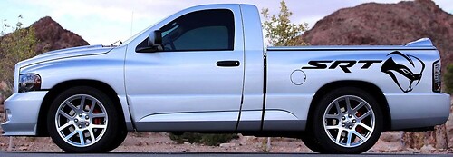 Kit d'autocollants en vinyle STR Viper pour tableau de bord Dodge Ram 1500 SRT-10