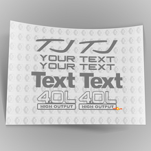 KIT AUTOCOLLANTS Jeep Wrangler Sport 4.0 haut rendement YJ TJ 2