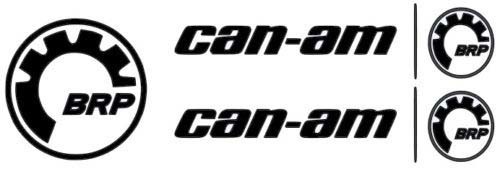 2 X EMBLÈME D'AUTOCOLLANT AVEC LOGO CAN-AM + 1 AUTOCOLLANT BRP GRATUIT