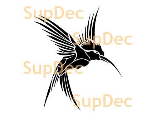 Autocollant mural en vinyle avec oiseau, pour fenêtre et salle de bains, amovible, #30
