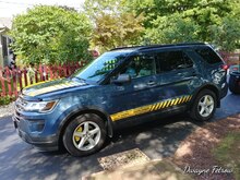 Vinyle autocollant autocollant rayures pour Ford Explorer 2010 2011 2012 2013 2015 2016 2018 3