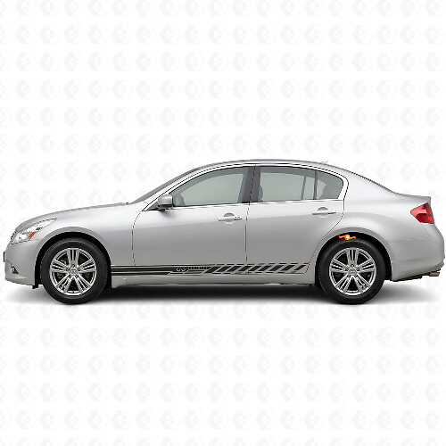 Kit d'autocollants vinyle bandes latérales de course pour Infiniti G35 G37