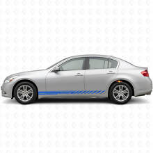 Kit d'autocollants vinyle bandes latérales de course pour Infiniti G35 G37_2