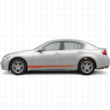Kit d'autocollants vinyle bandes latérales de course pour Infiniti G35 G37_4