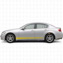 Kit d'autocollants vinyle bandes latérales de course pour Infiniti G35 G37_5