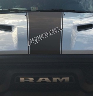 Dodge Ram Rebel Hemi 5,7 L vinyle autocollant capot racing bande, style d'usine 2023