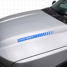 Autocollants en vinyle de bandes personnalisées style 345 Hemi pour capot Dodge Ram & Charger_2