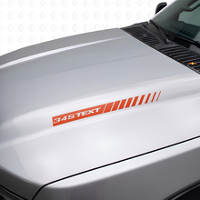 Autocollants en vinyle de bandes personnalisées style 345 Hemi pour capot Dodge Ram & Charger_4