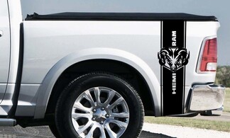 Dodge Ram 1500 RT HEMI camion lit boîte graphique Stripe sticker autocollant personnalisé mopar