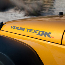 Paire d'autocollants en vinyle pour capot Jeep JK 