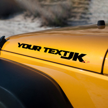 Paire d'autocollants en vinyle pour capot Jeep JK 