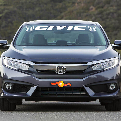 Bandeau de pare-brise en vinyle pour Honda Civic
