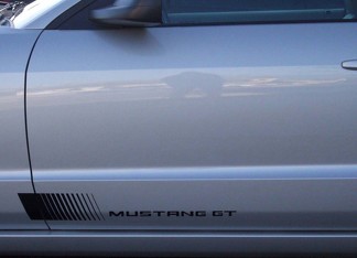 94-98 Ford Mustang Bandes latérales décolorées - Cobra, Gt, Mustang, V6
