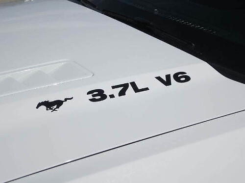 Autocollants en vinyle pour capot Mustang 3.7 V6 Musclecar 2011-2014