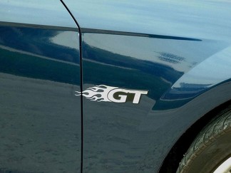 1999-2020 Ford Mustang Emblem Flames For Gt - Autocollants graphiques en vinyle