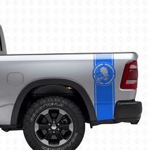 Set de décalcomanies latérales arrière en vinyle Metal Mulisha Skull pour camions pickup_2