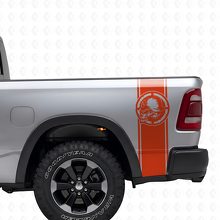 Set de décalcomanies latérales arrière en vinyle Metal Mulisha Skull pour camions pickup_4
