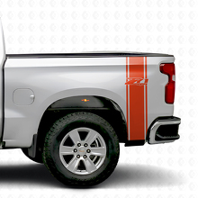 Ensemble de décalcomanies en vinyle bande latérale de benne Z71 4x4 pour Pickup Chevy_4