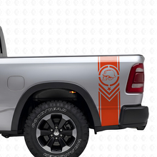 Ensemble d'autocollants vinyle bandes latérales arrière style Metal Mulisha pour camions pick-up_4