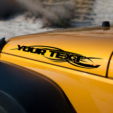 Jeep Wrangler TJ JK 97-18 Autocollants Décalcomanies ensemble 2 pièces Logo de capot ensemble U CHOISISSEZ LA COULEUR
 3