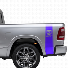 Autocollant Vinyle Bandes Arrière Logo RAM Pour Dodge Ram 1500-3500_2