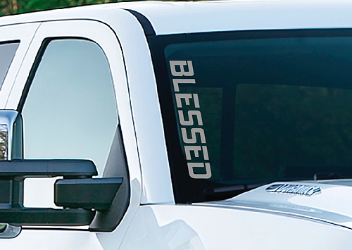 Blessed - Lot de 3 autocollants en vinyle pour pare-brise 45,7 cm Chevy Ford PS27
