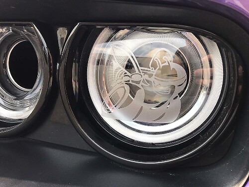 Autocollants Vinyle de Phare Scat Pack Bee pour Dodge Charger Challenger