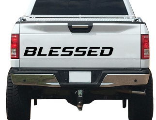 Blessed Decal Hayon vinyle autocollant Grateful Thankful Fits 4x4 off road WB23