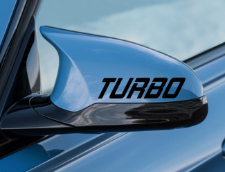Turbo Decal 2pack - jupe de capot de logo de voiture autocollant en vinyle - s'adapte à Audi a4 a3 - SS23