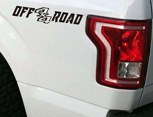 Ensemble d'autocollants pour lit de camion tout-terrain 4x4, noir brillant, pour Ford F-150 et Super Duty
