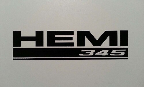 Autocollant en vinyle 5.7 HEMI 345 pour Dodge Ram Challenger Charger Magnum